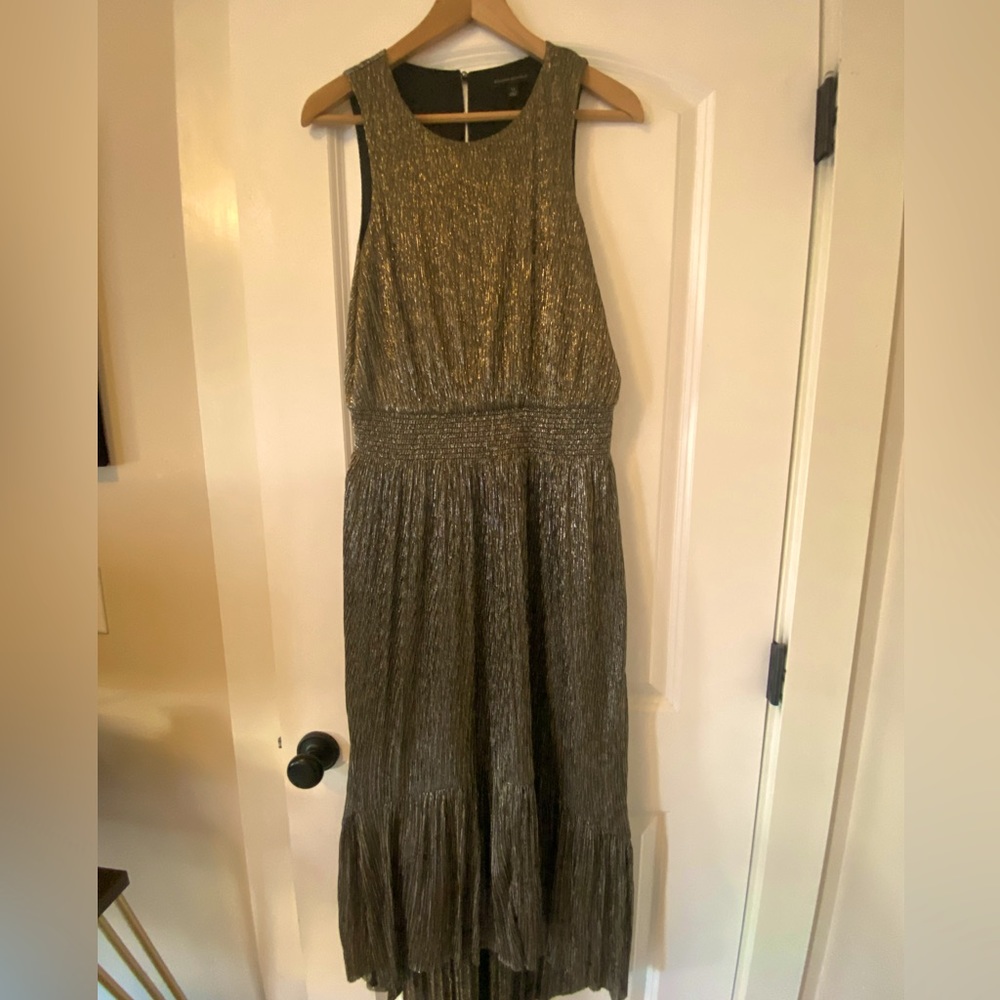 New without tags Banana Republic gold metallic dress- size 14